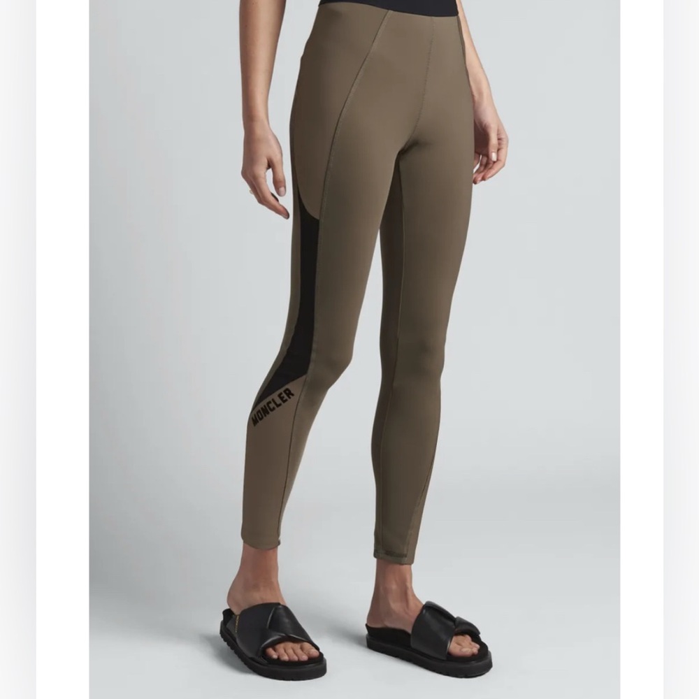 NWT MONCLER Logo Pantalone Leggings, medium